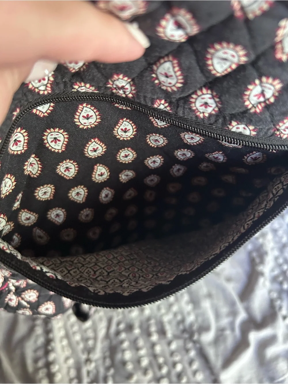 Vera Bradley | retired classic black paisley backpack